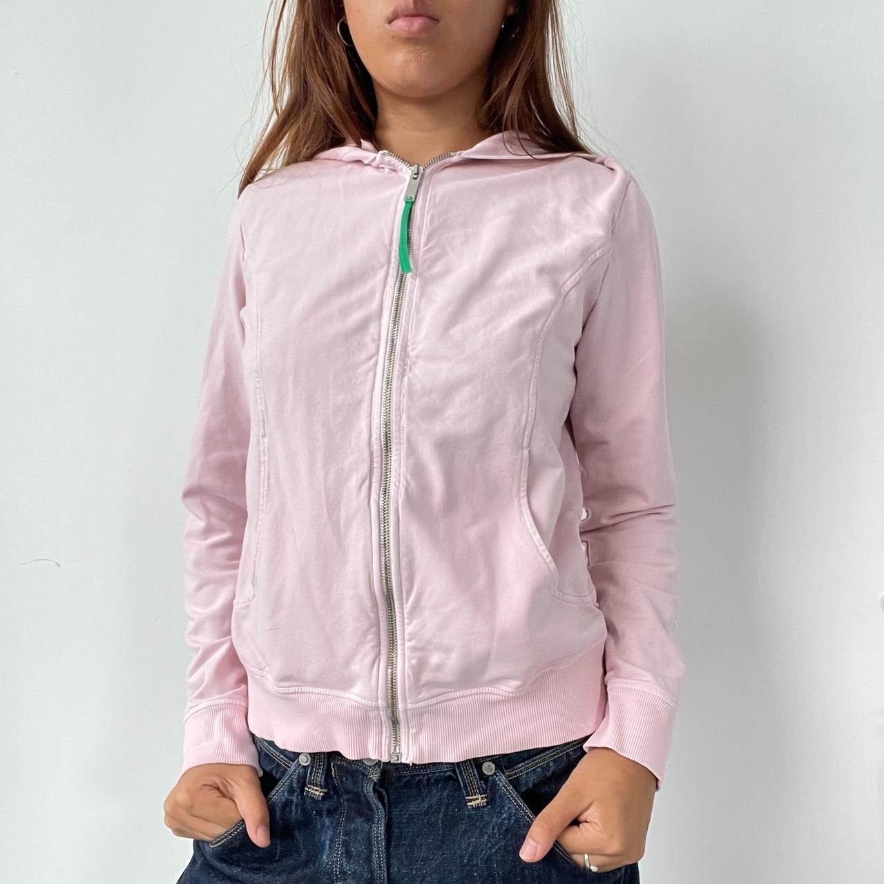 Vintage Pink Zip Up Hoodie