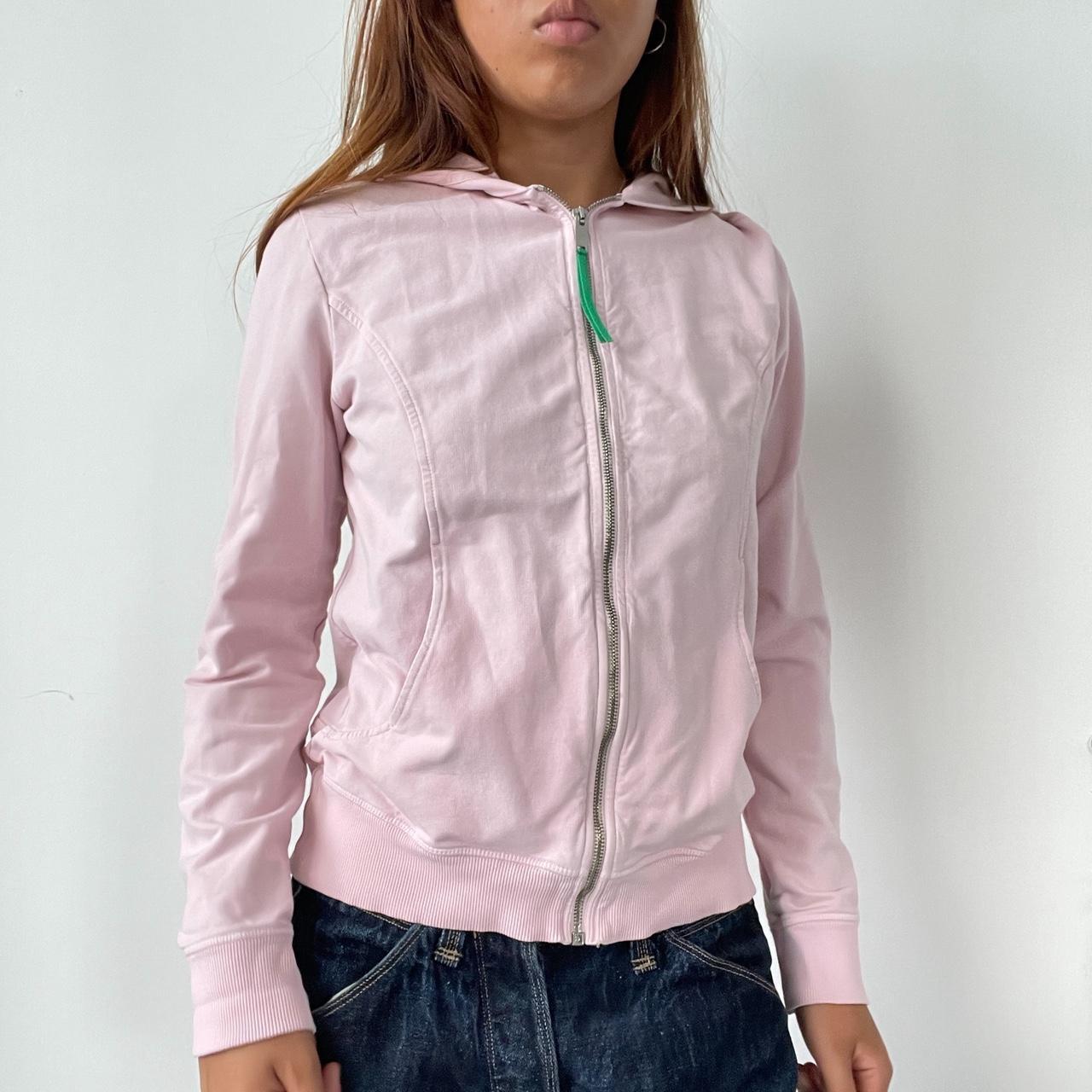 Vintage Pink Zip Up Hoodie