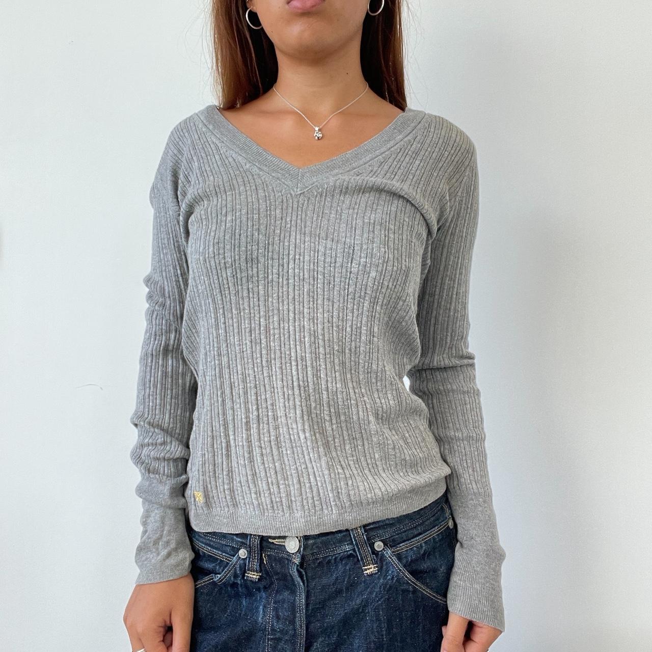 Vintage Grey Long Sleeve Top