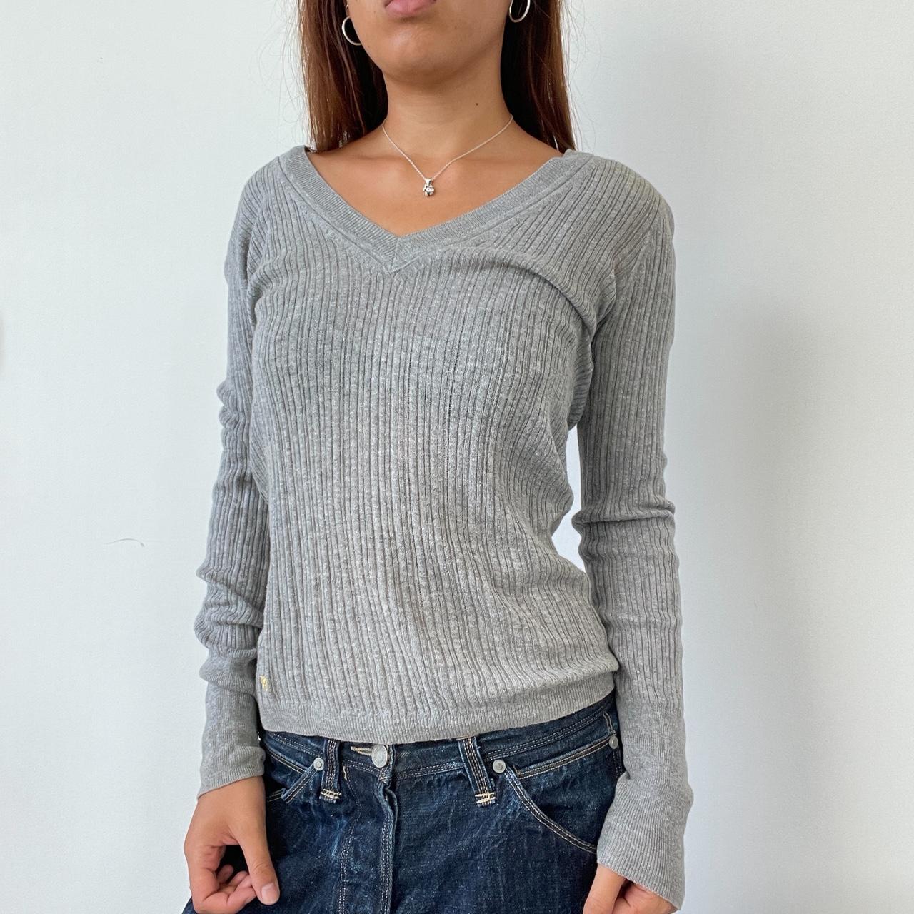 Vintage Grey Long Sleeve Top