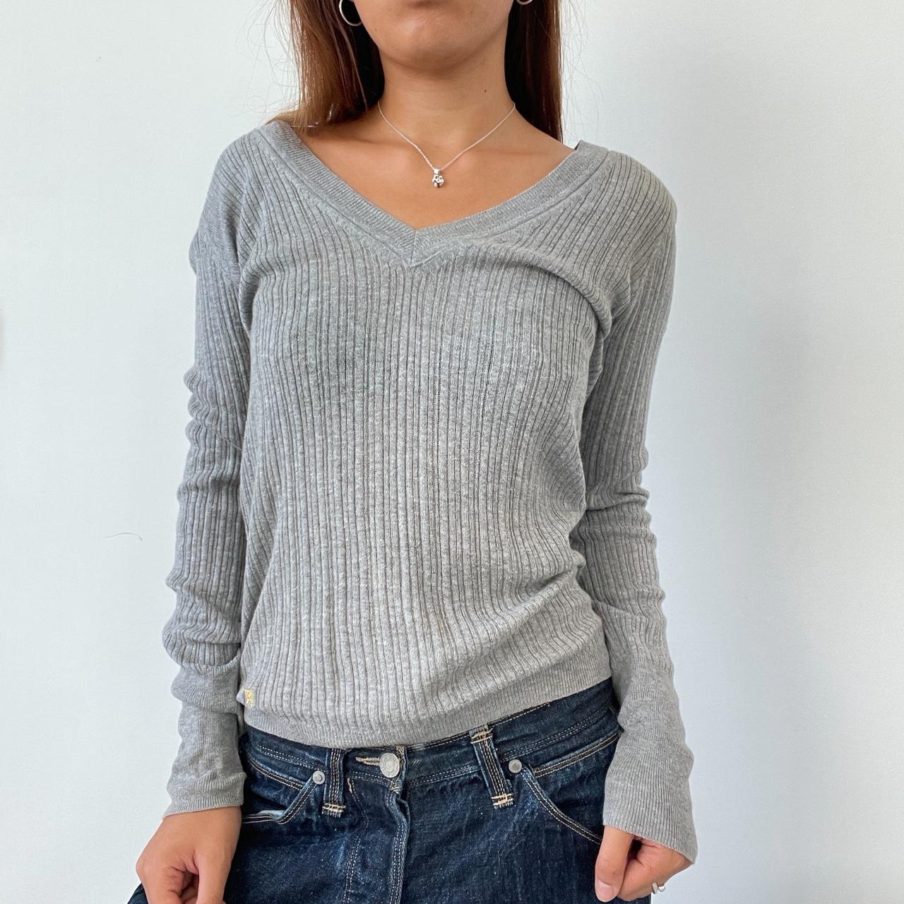 Vintage Grey Long Sleeve Top