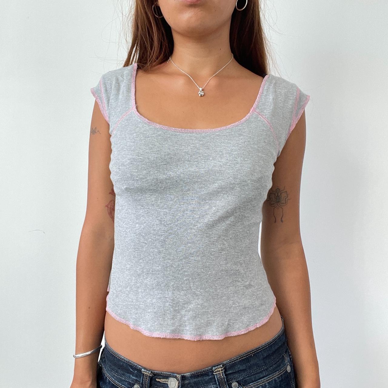 Vintage Grey Pink Top
