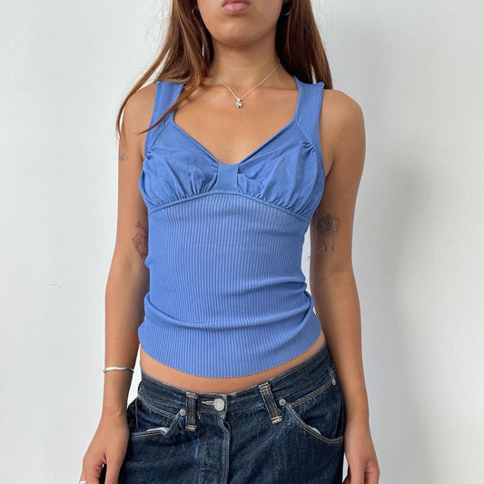 Vintage Blue Structured Top