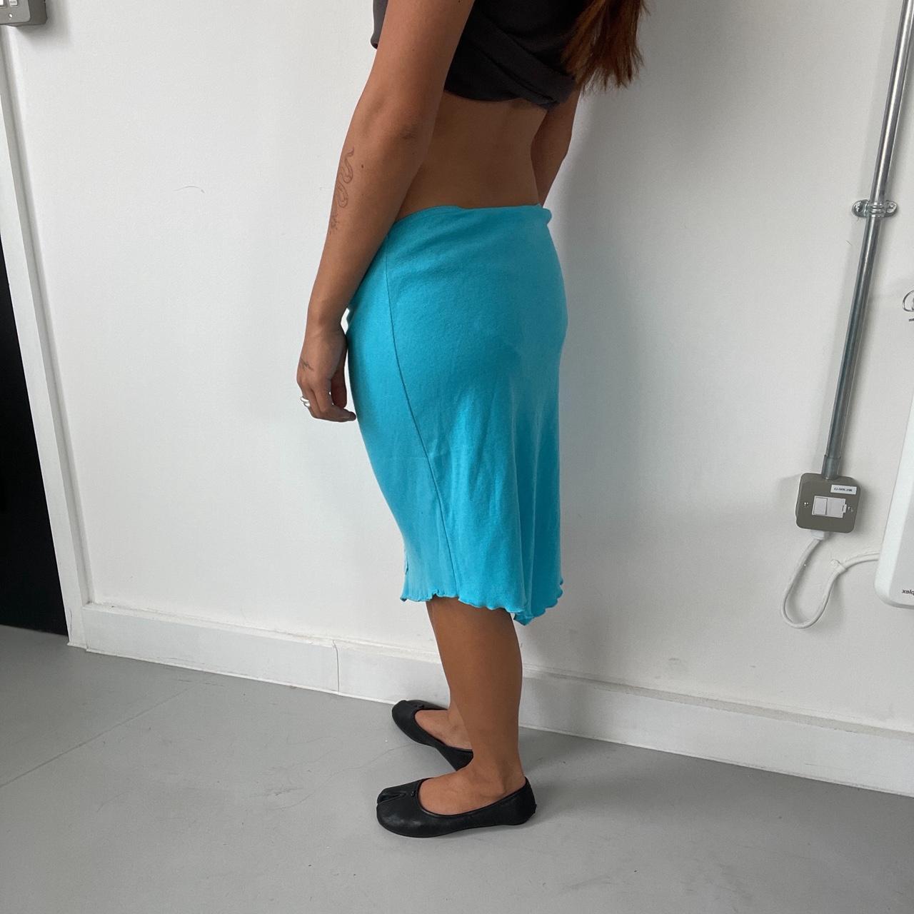 Vintage Blue Cotton Skirt