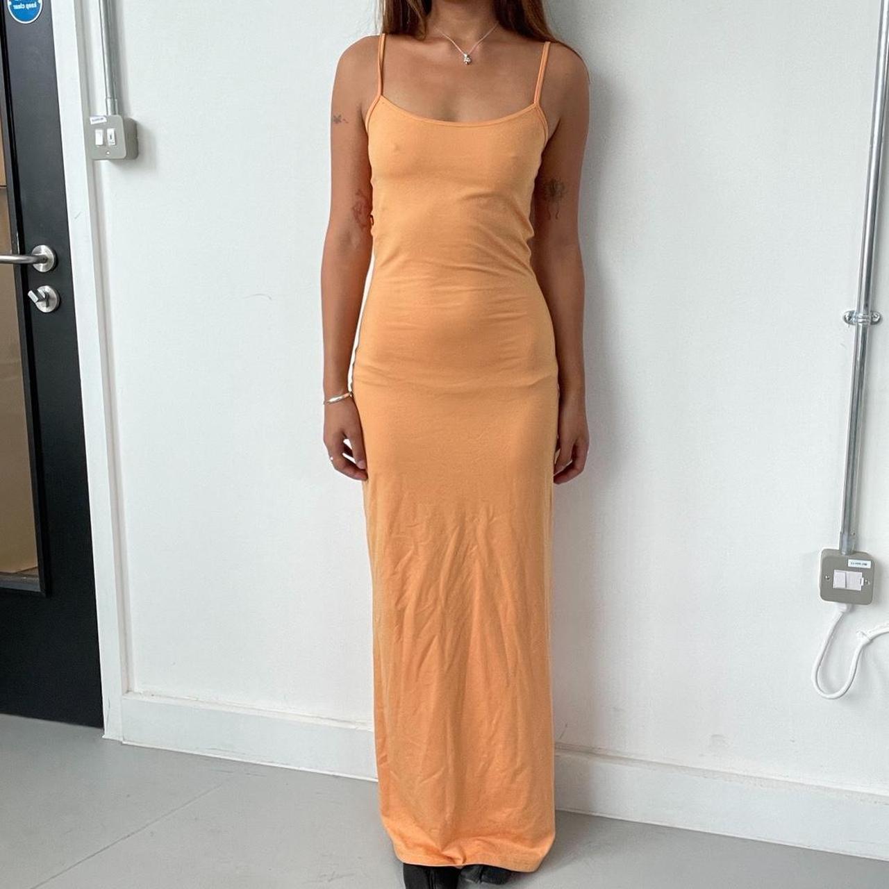 Vintage Orange Maxi Dress