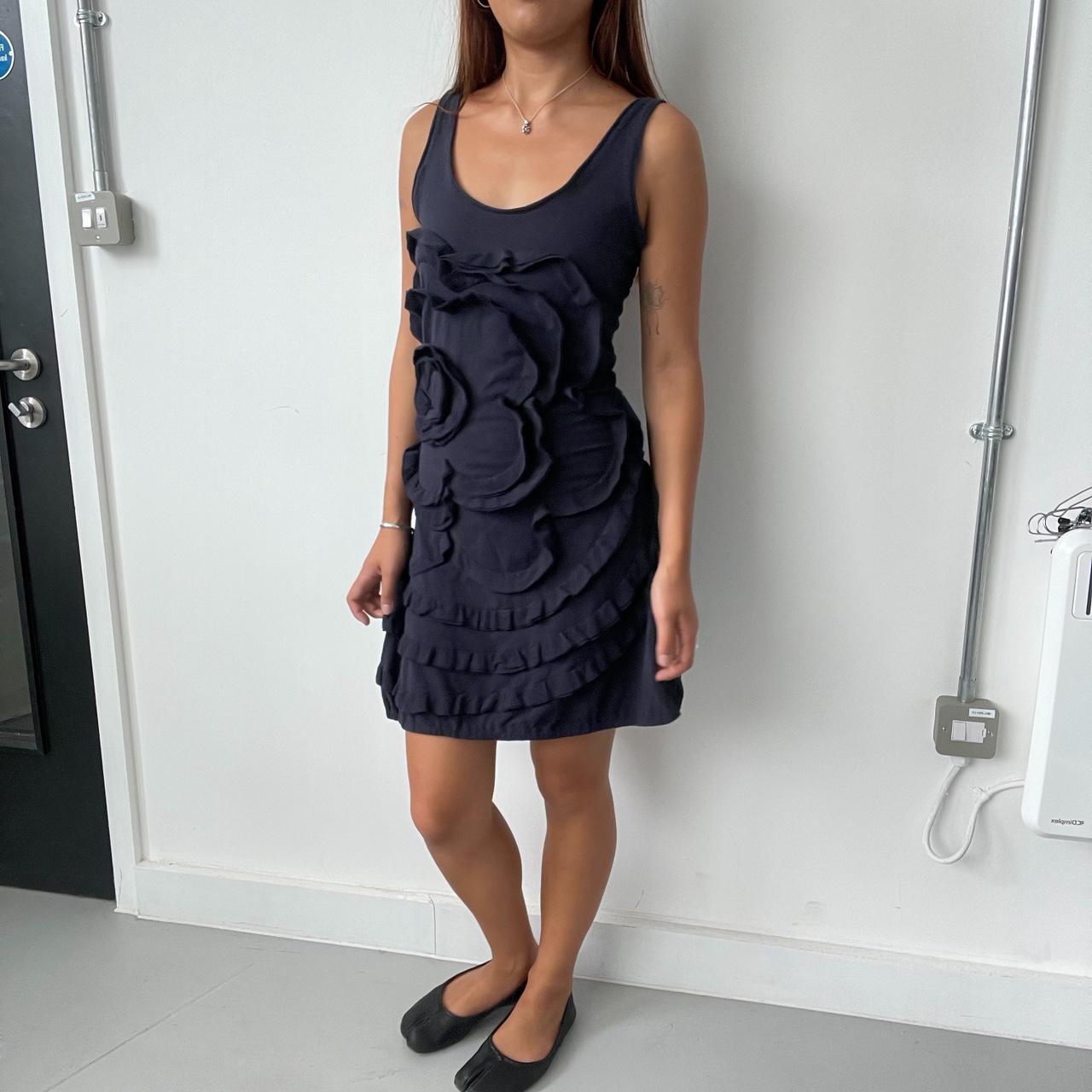 Vintage Navy Flower Dress