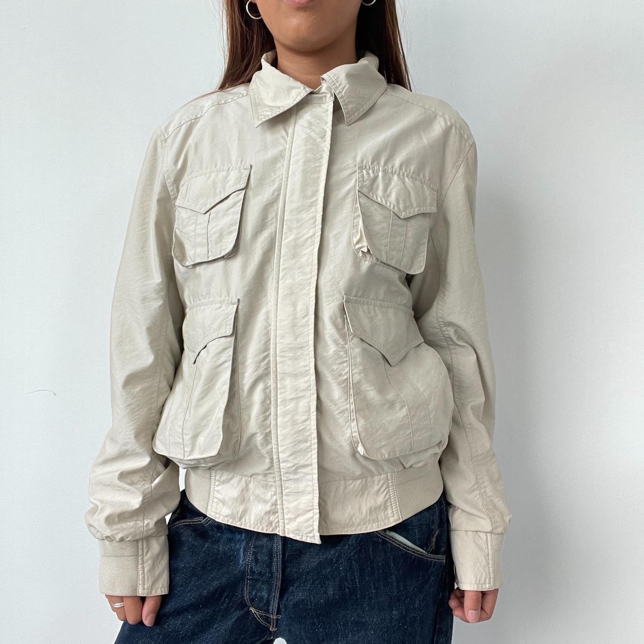 Vintage Beige Guess Utility Jacket