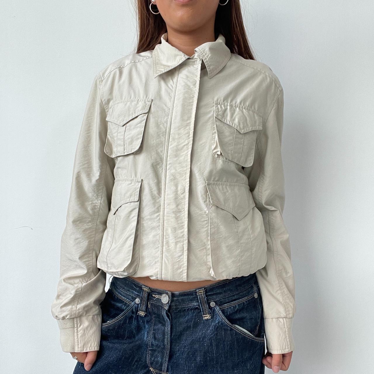 Vintage Beige Guess Utility Jacket