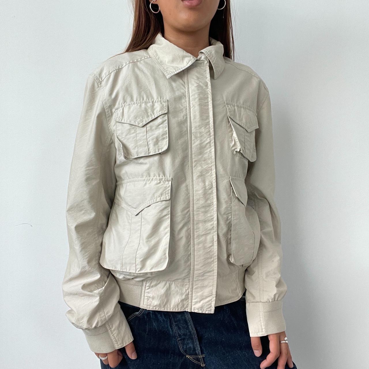 Vintage Beige Guess Utility Jacket