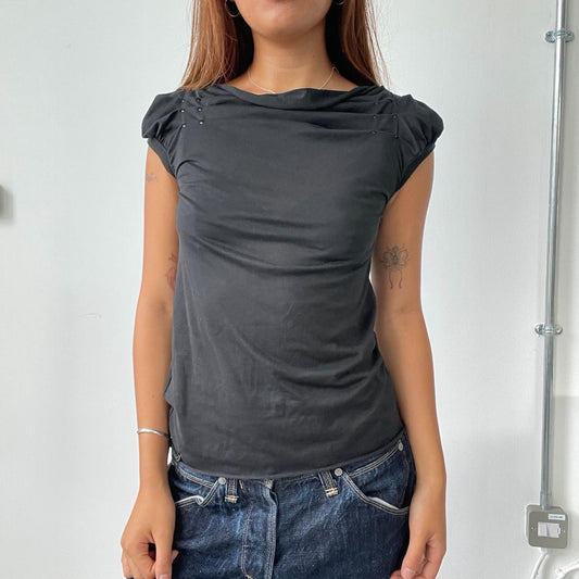 Vintage Black Cop Copine Top