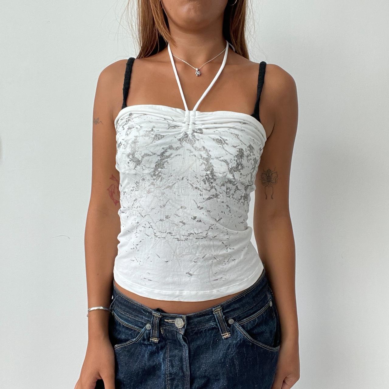 Vintage White Halter Top