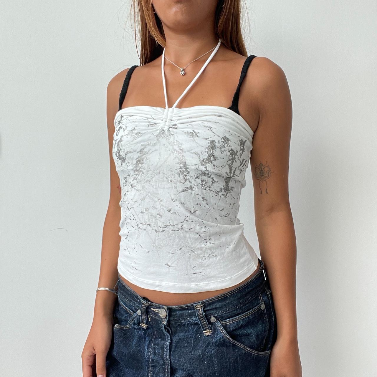 Vintage White Halter Top