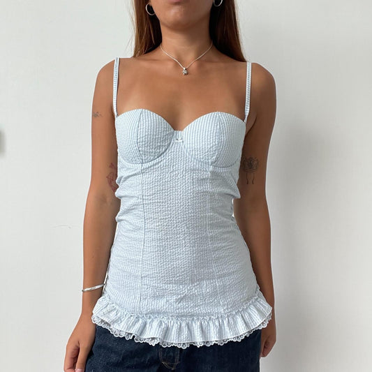 Vintage Stripe Corset Top