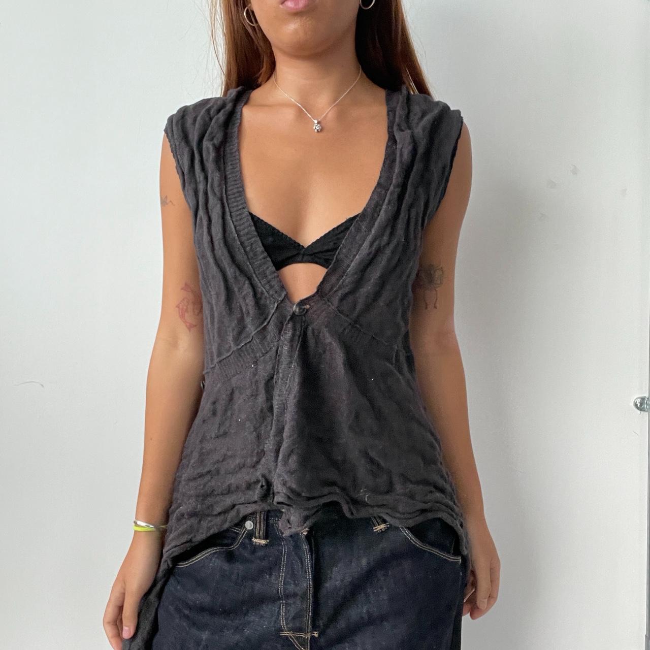 Vintage Grey Cop Copine Top