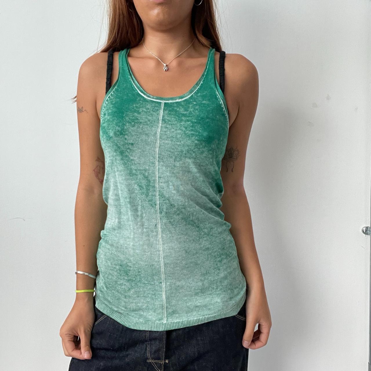 Vintage Green Knit Top