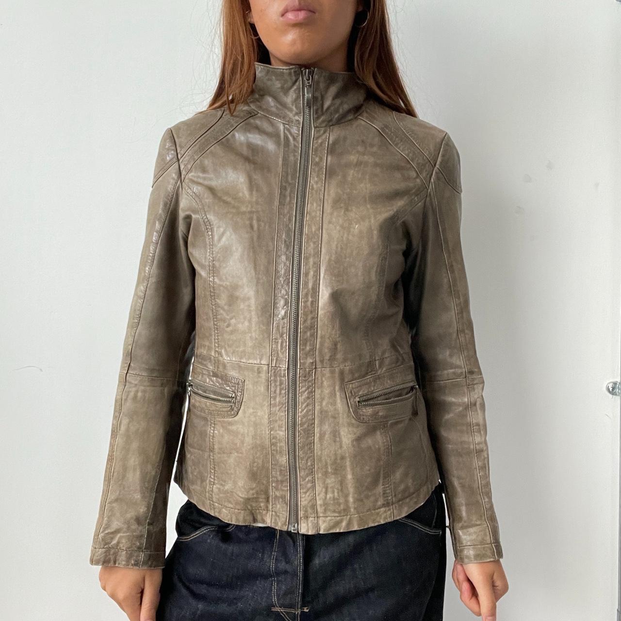 Vintage Brown Leather Jacket