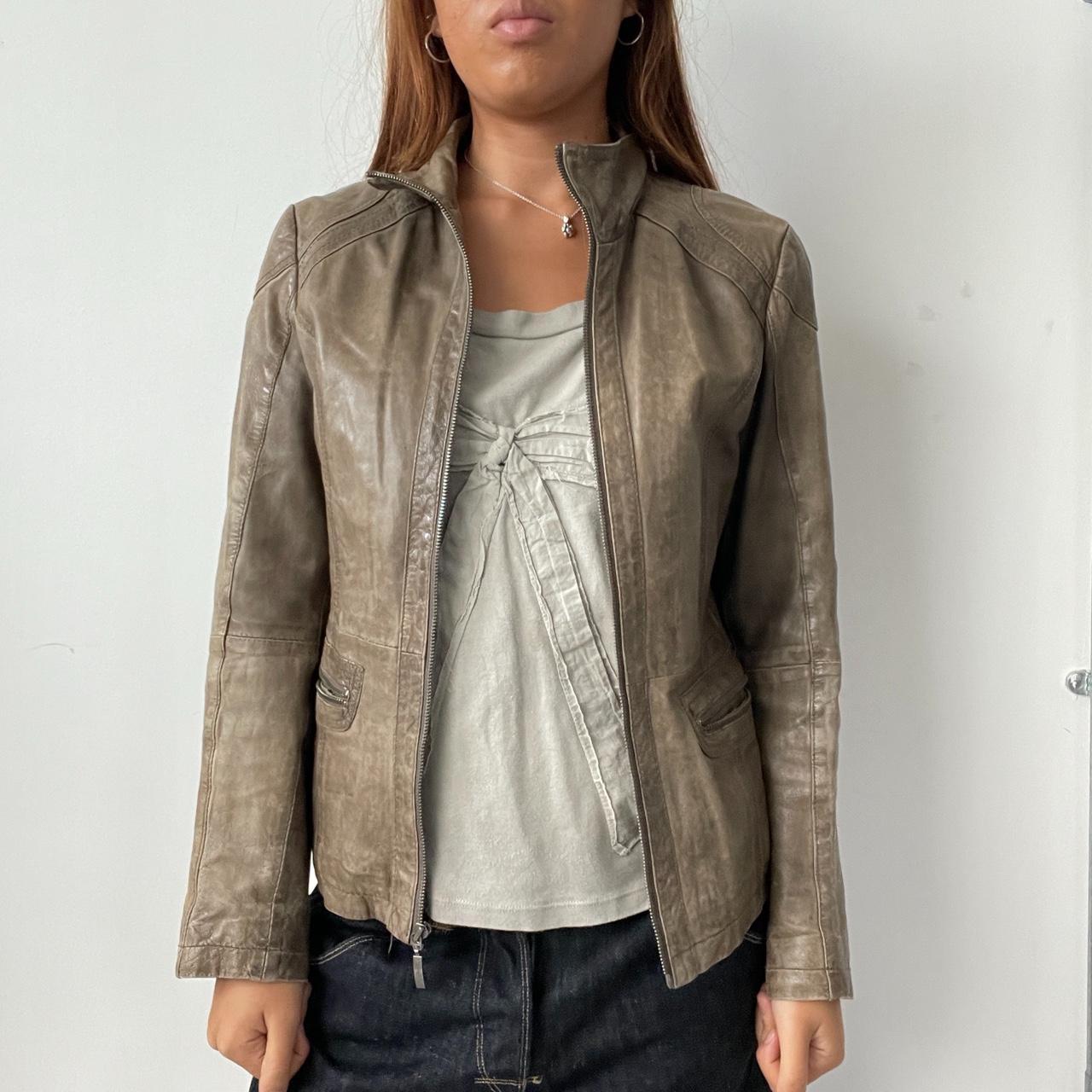 Vintage Brown Leather Jacket