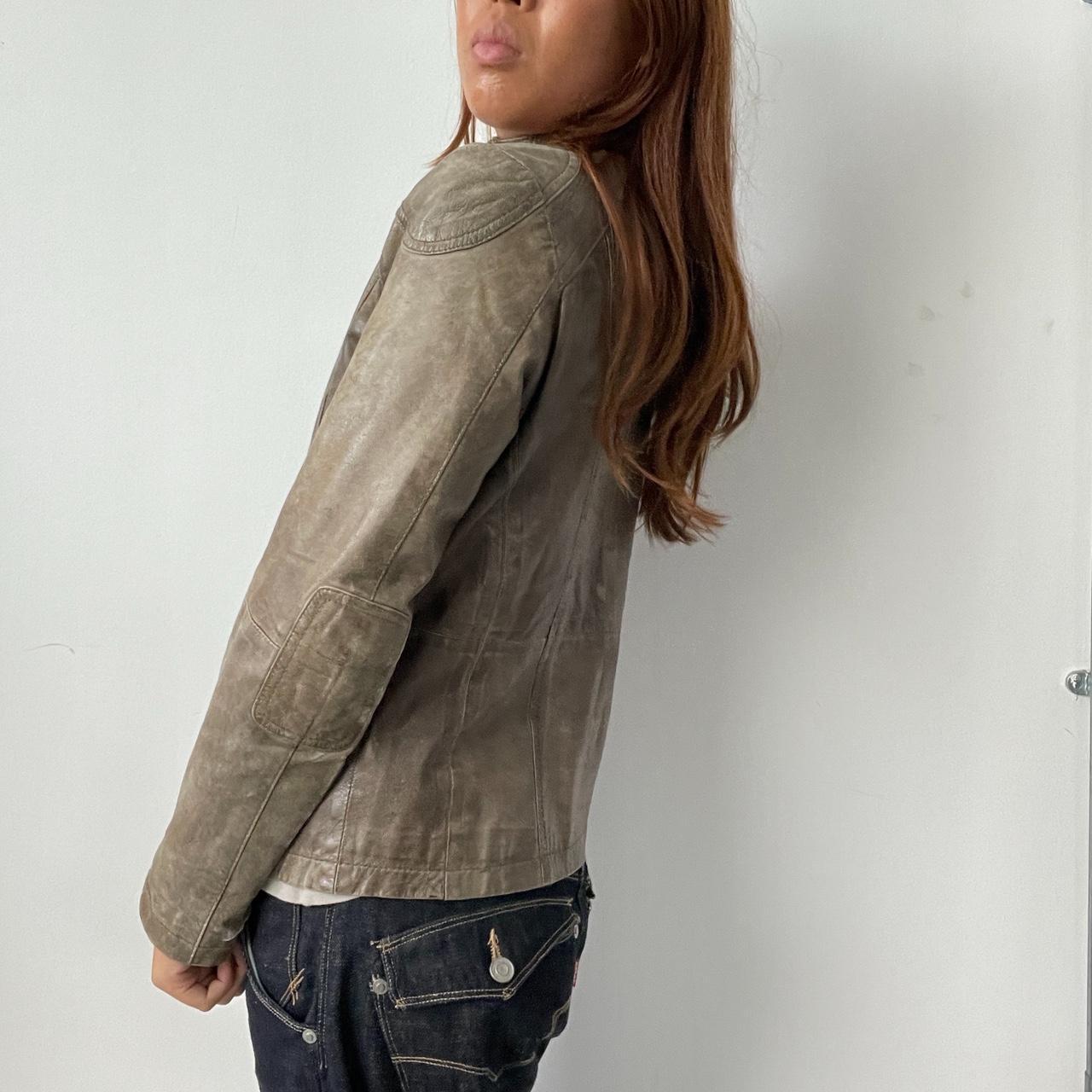 Vintage Brown Leather Jacket