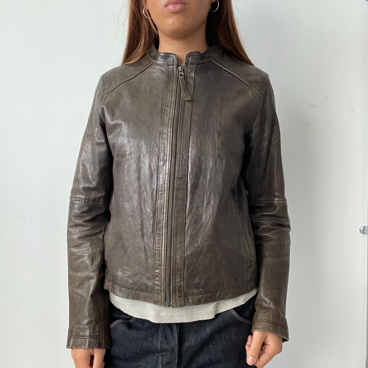 Vintage Brown Leather Jacket