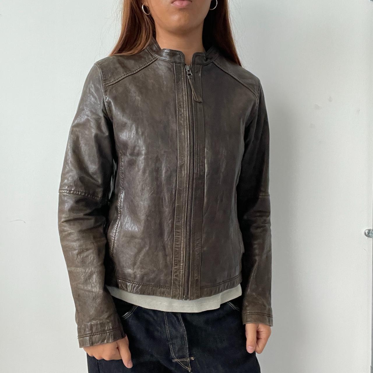 Vintage Brown Leather Jacket