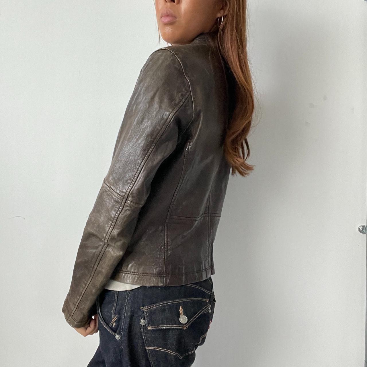 Vintage Brown Leather Jacket