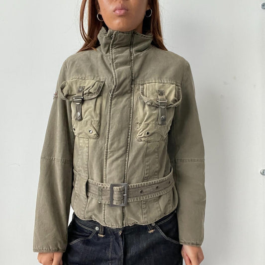 Vintage Cargo Zip Jacket