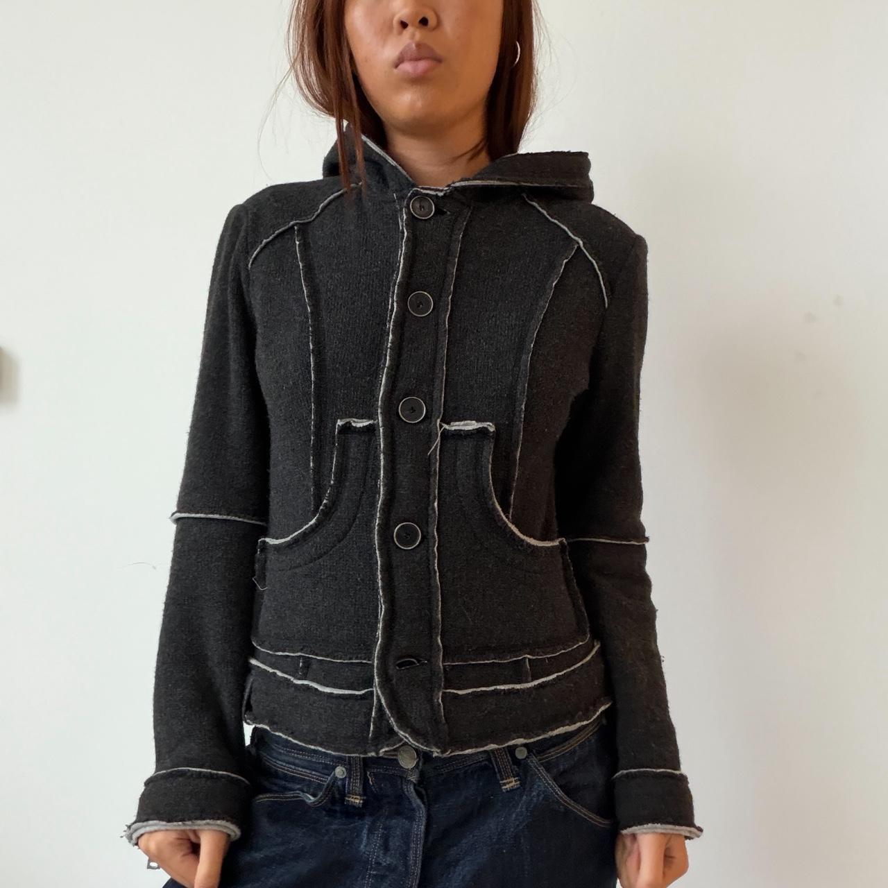 Vintage Dark Hooded Jumper