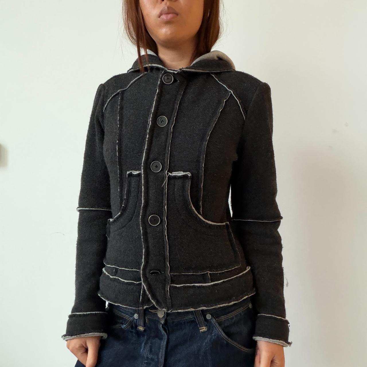 Vintage Dark Hooded Jumper