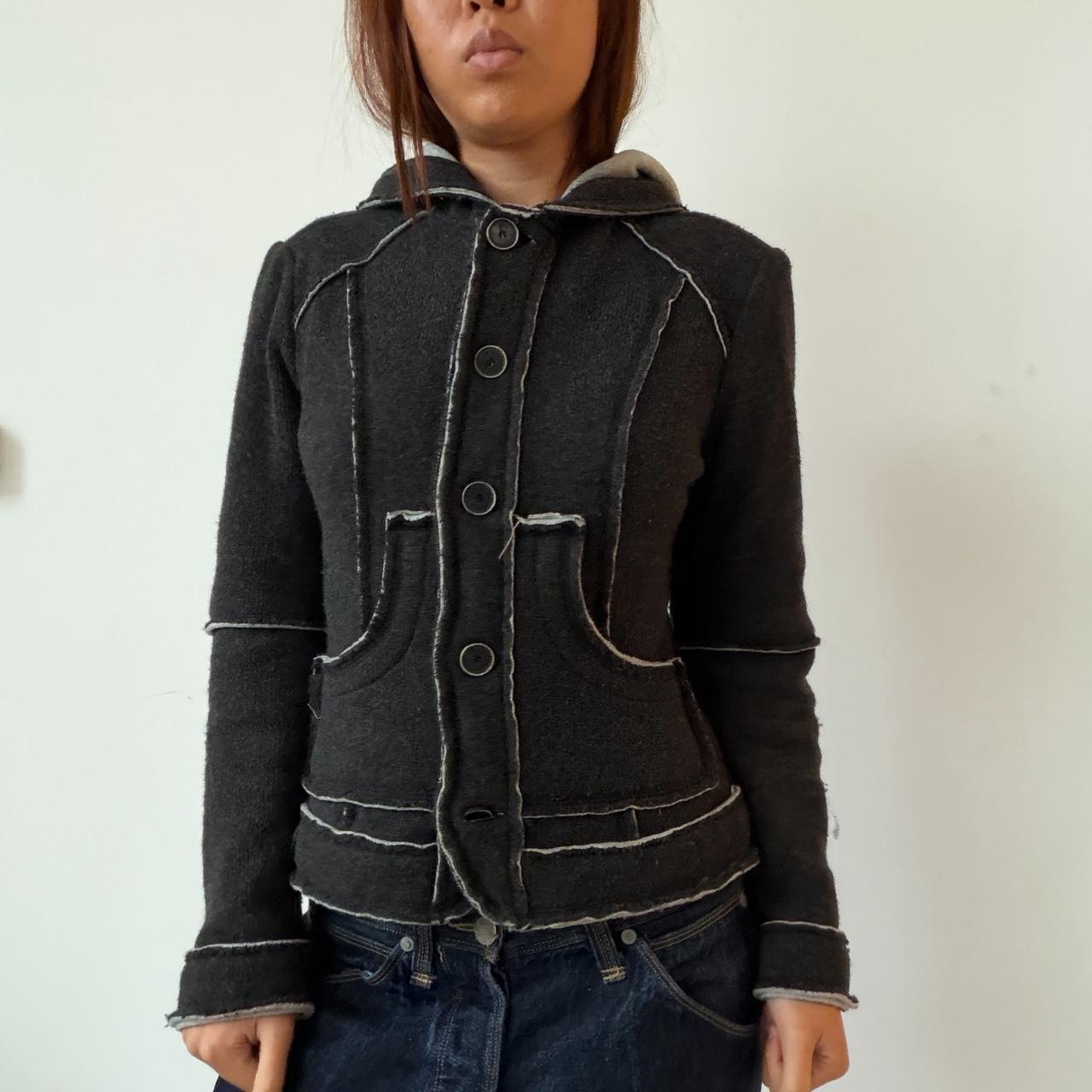 Vintage Dark Hooded Jumper