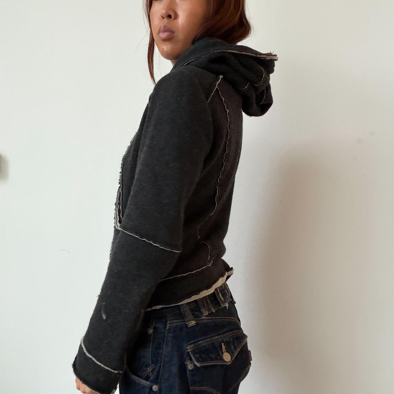 Vintage Dark Hooded Jumper