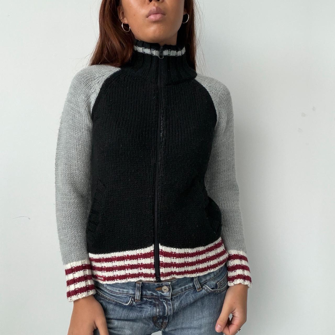 Vintage Knit Zip Up Jumper