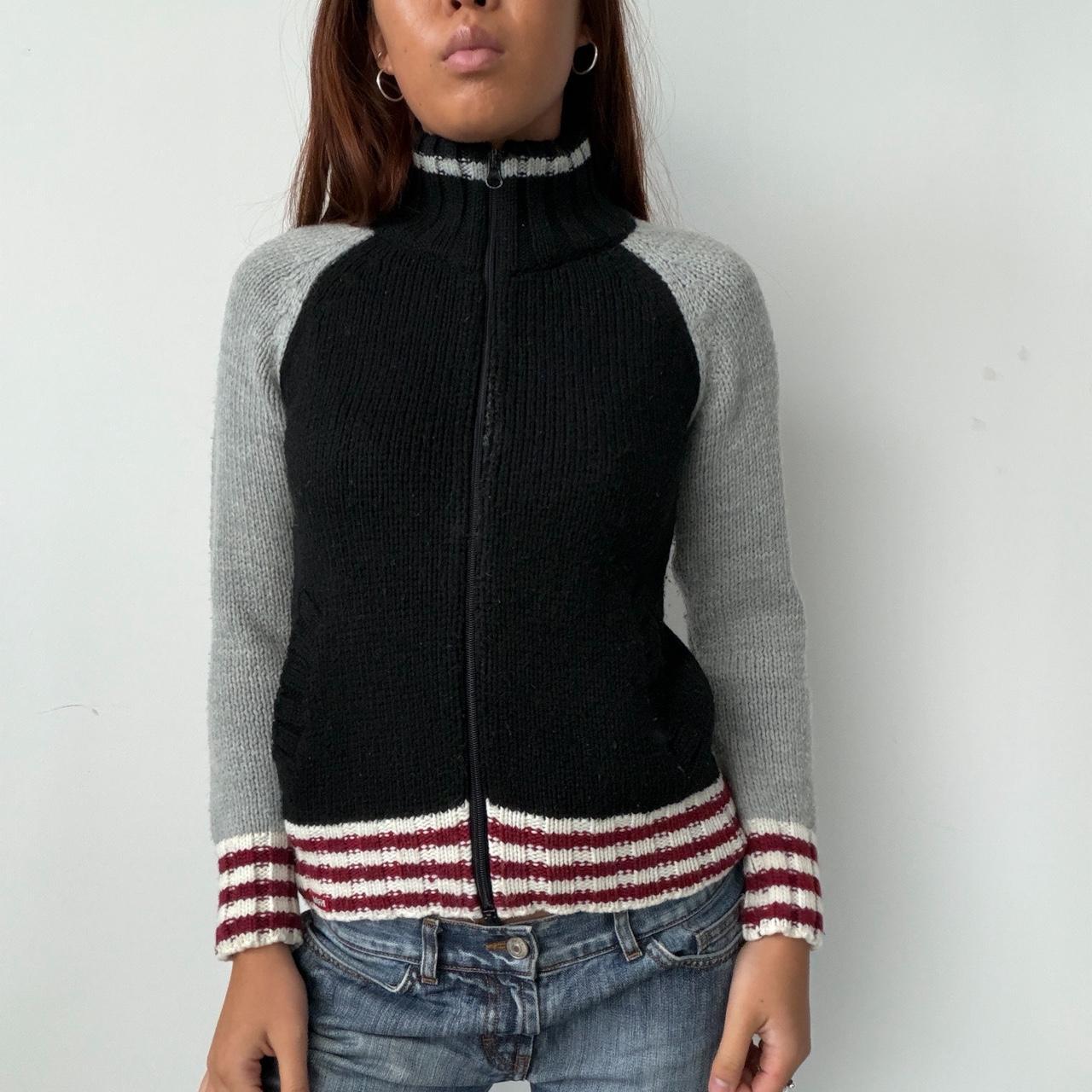 Vintage Knit Zip Up Jumper