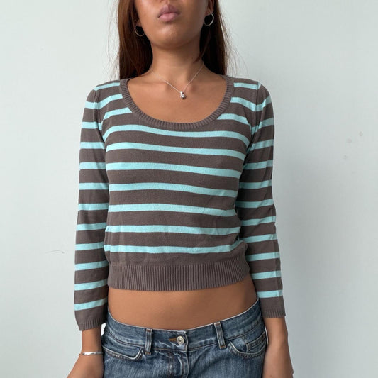 Vintage Brown Stripe Knit