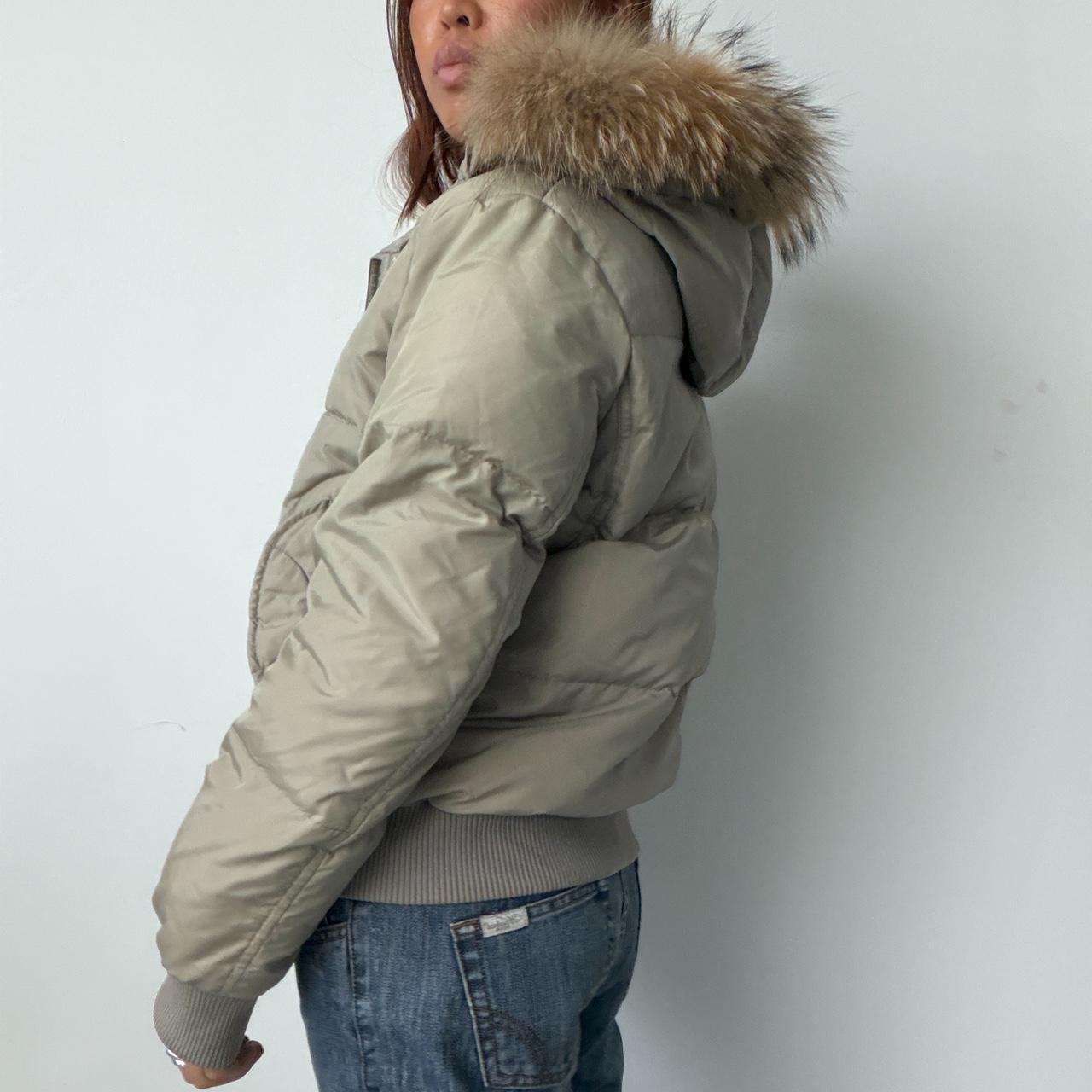 Vintage Khaki Puffer Jacket