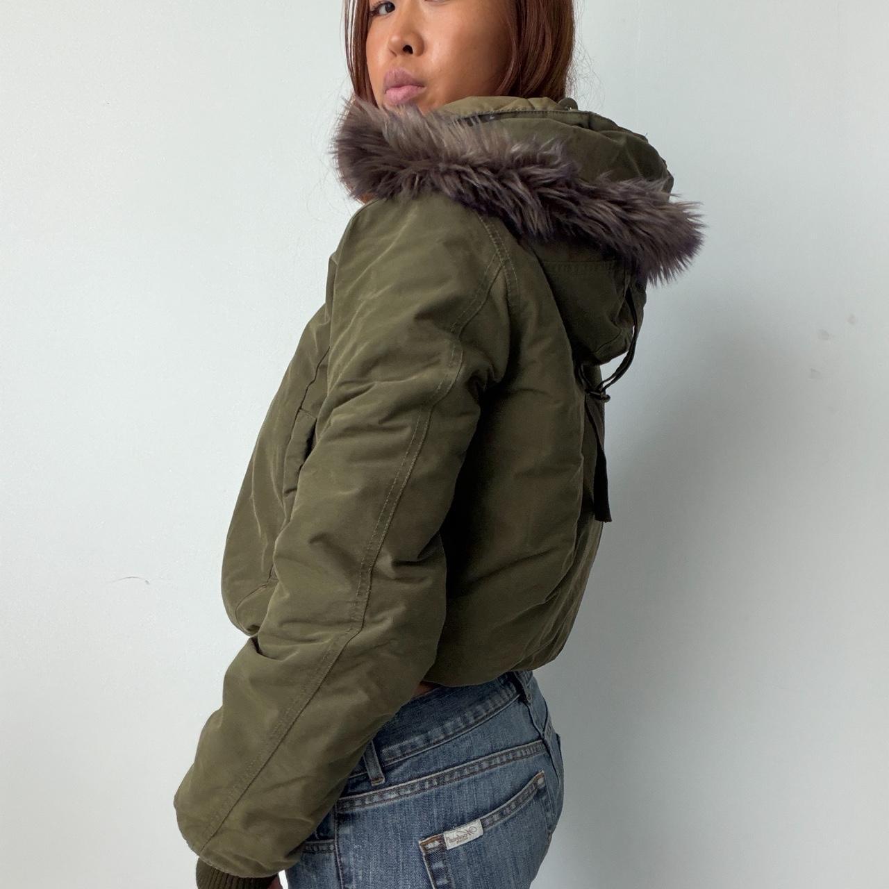 Vintage Khaki Puffer Jacket