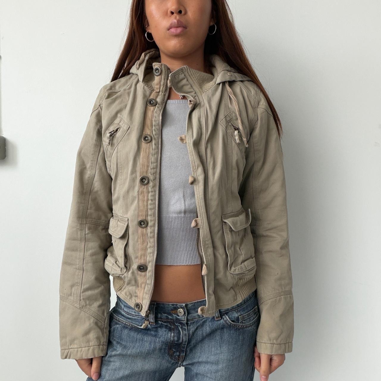 Vintage Beige Utility Jacket