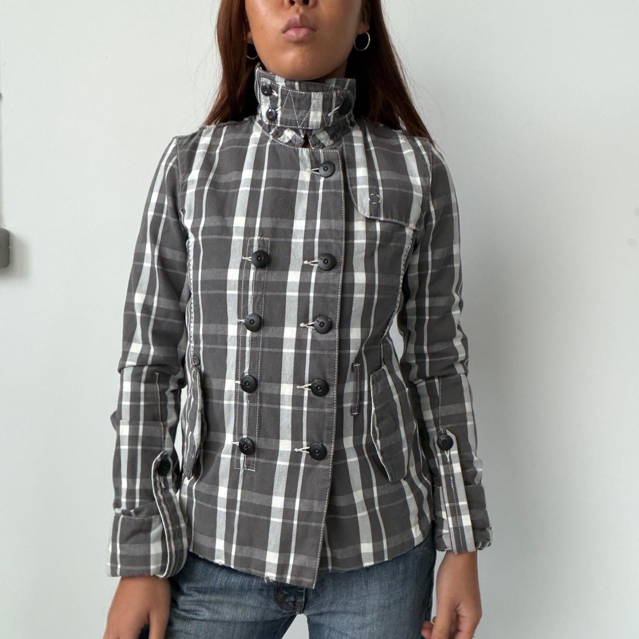 Vintage MonoChrome Checkered Jacket