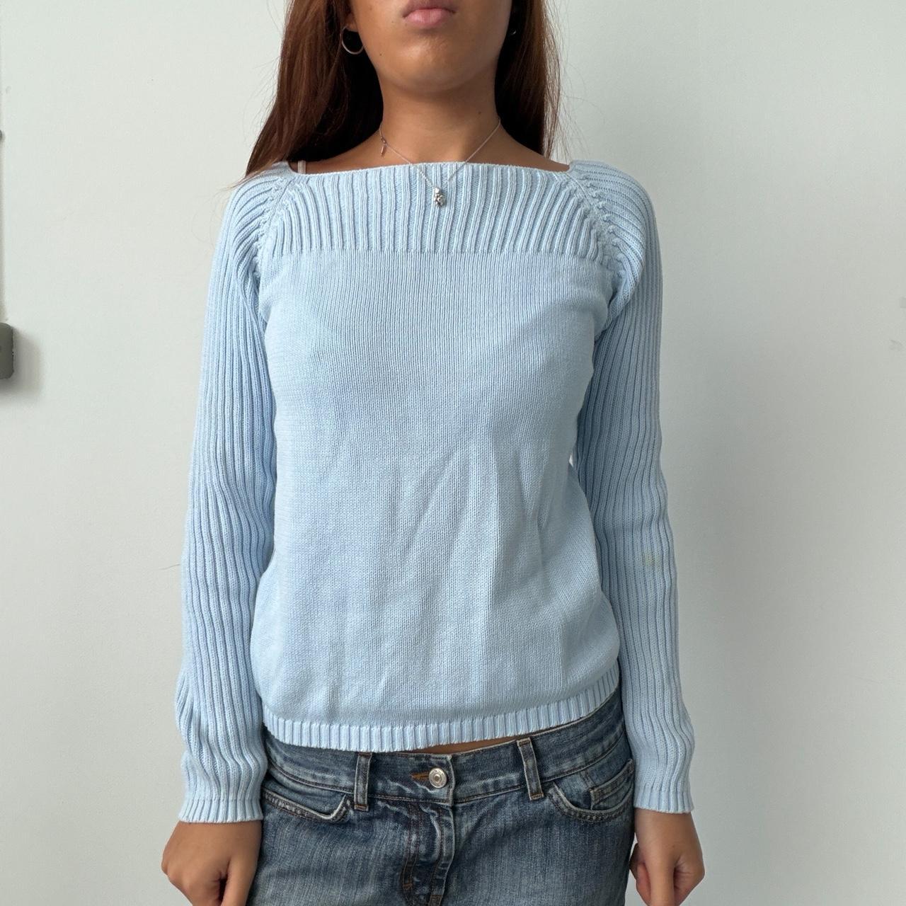 Vintage Baby Blue Knit Jumper