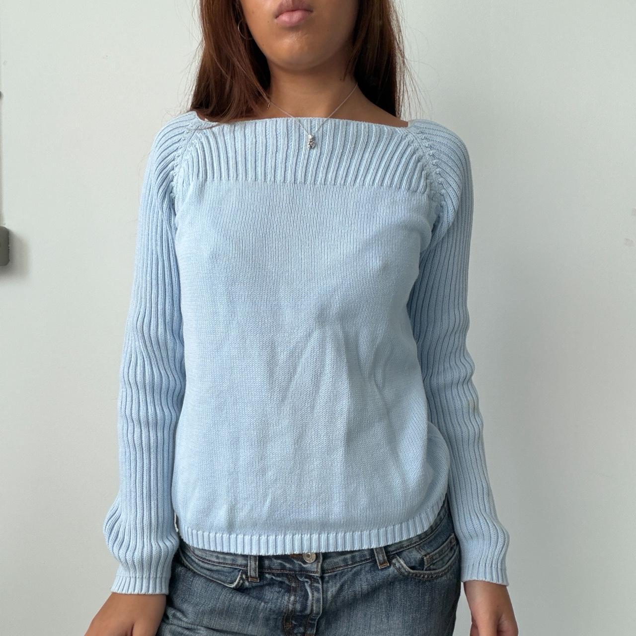 Vintage Baby Blue Knit Jumper