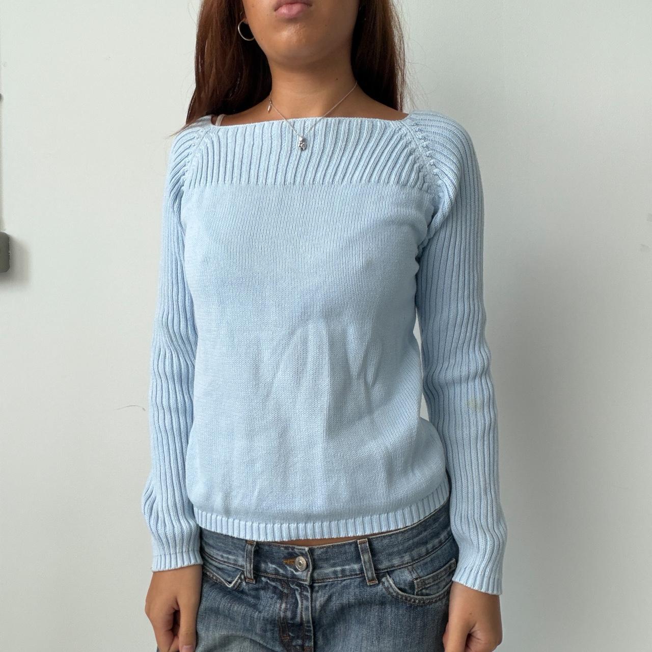Vintage Baby Blue Knit Jumper