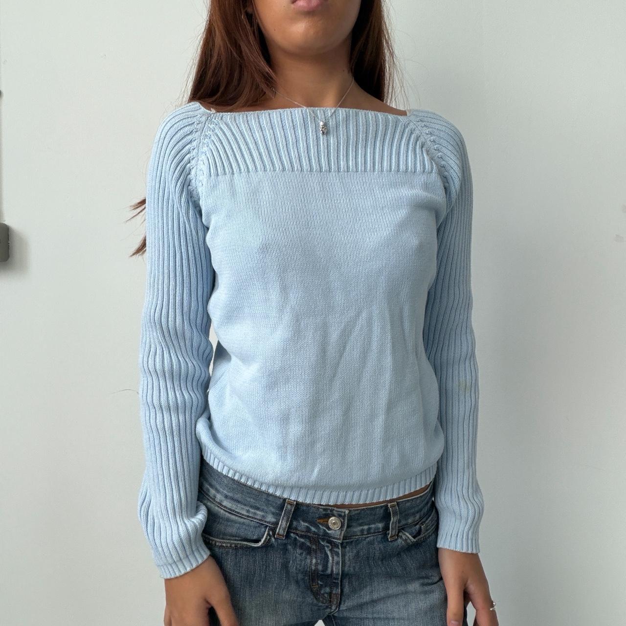 Vintage Baby Blue Knit Jumper
