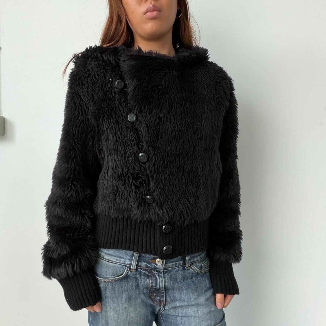Vintage Faux Fur Hooded Jacket