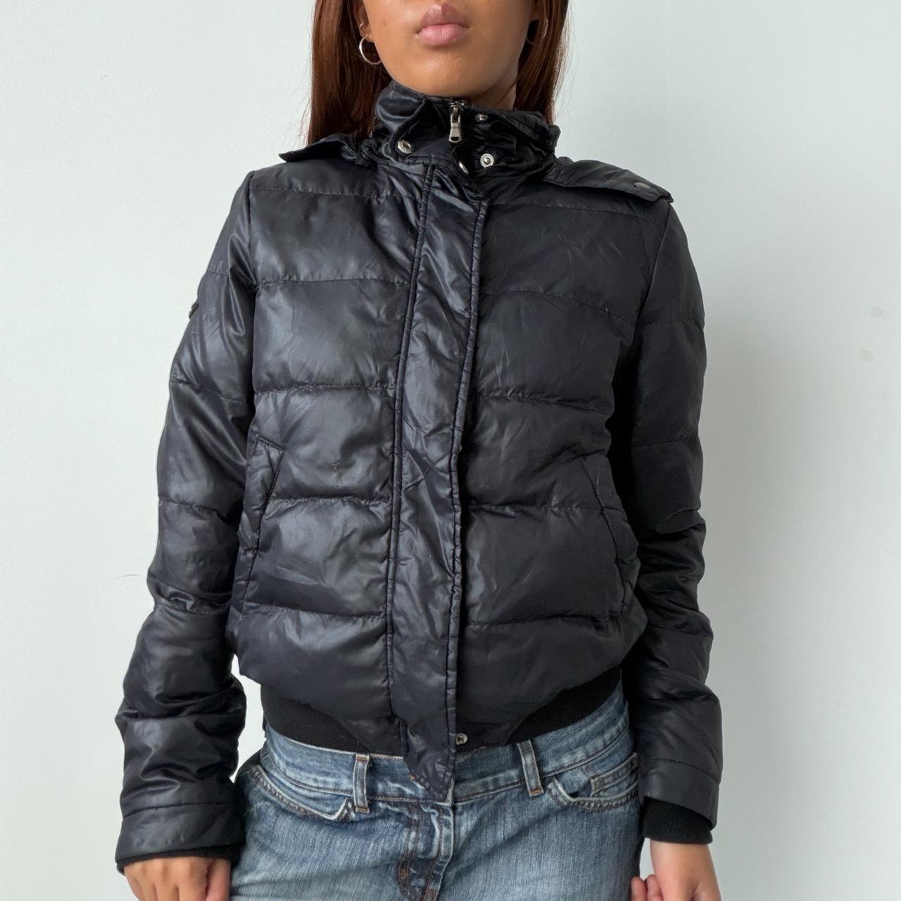 Vintage Black Fur Puffer