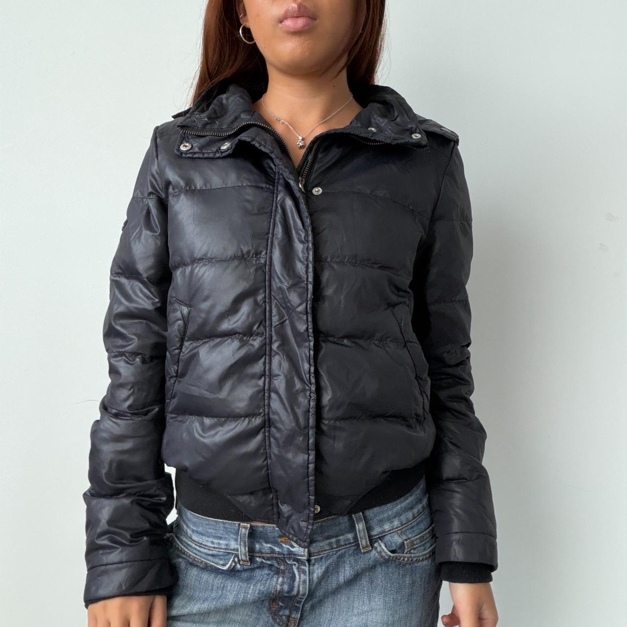 Vintage Black Fur Puffer