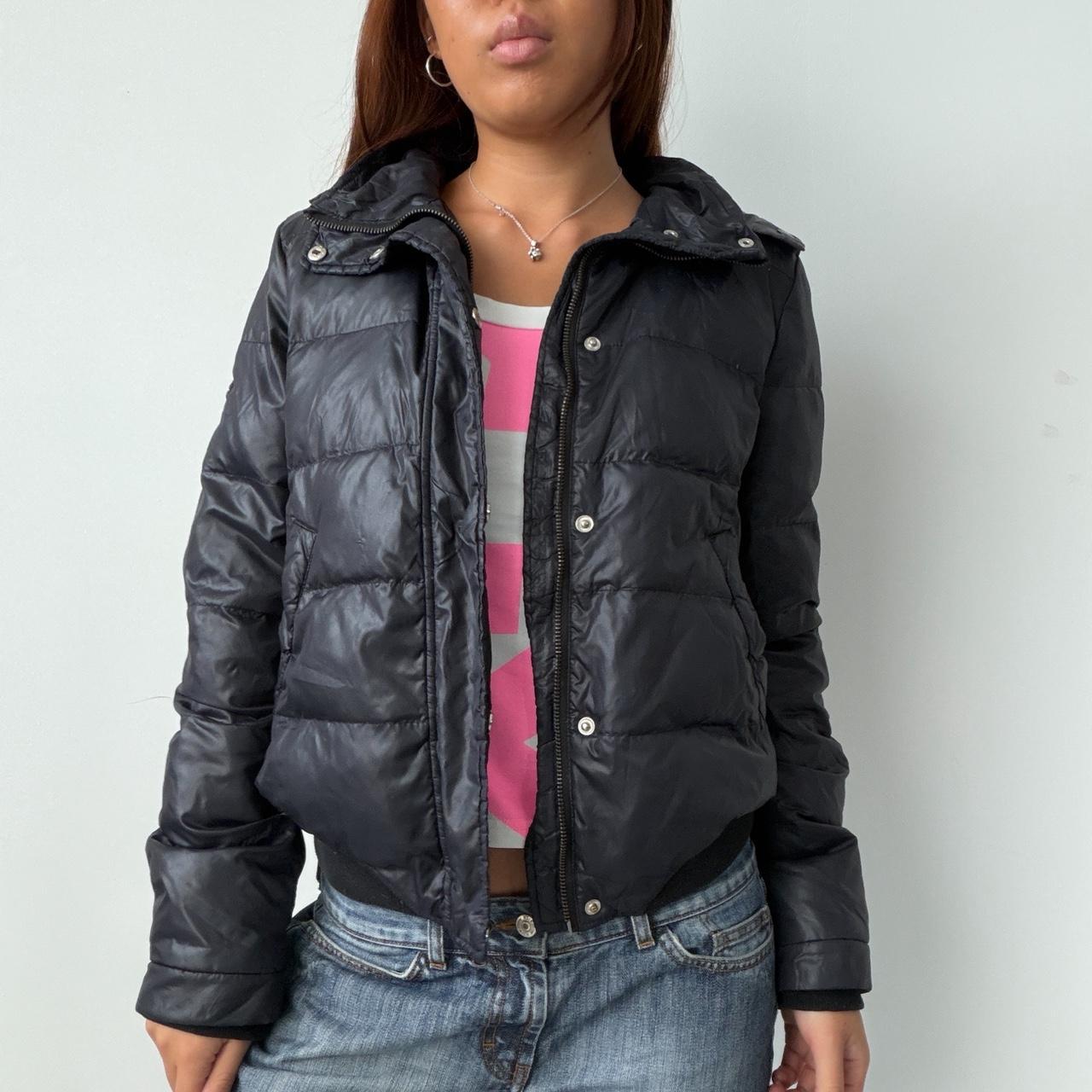 Vintage Black Fur Puffer