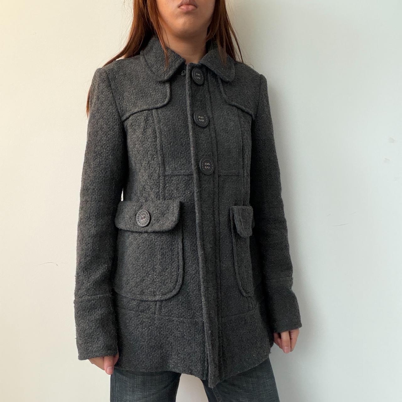 Vintage Grey Peacoat