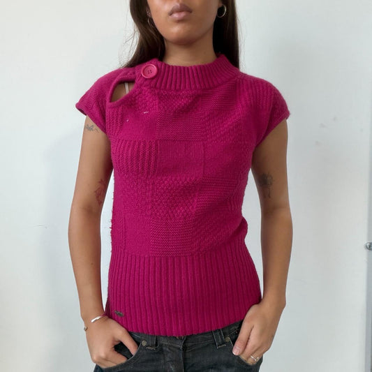 Vintage Pink Knit Top