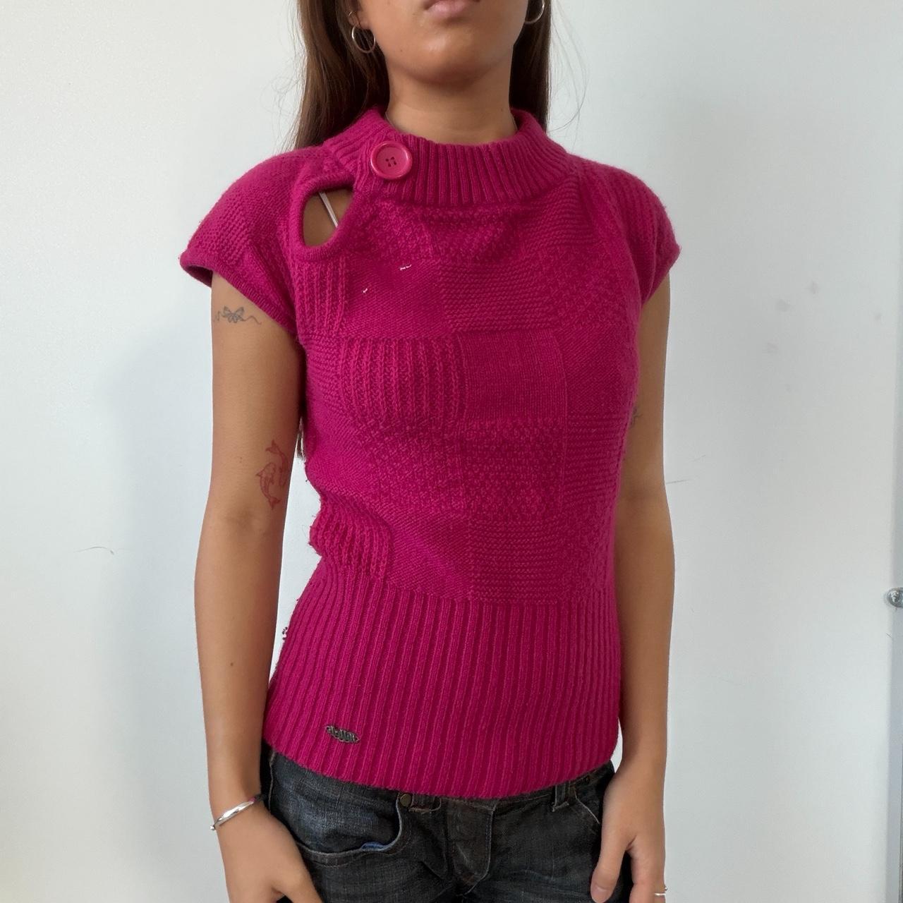 Vintage Pink Knit Top
