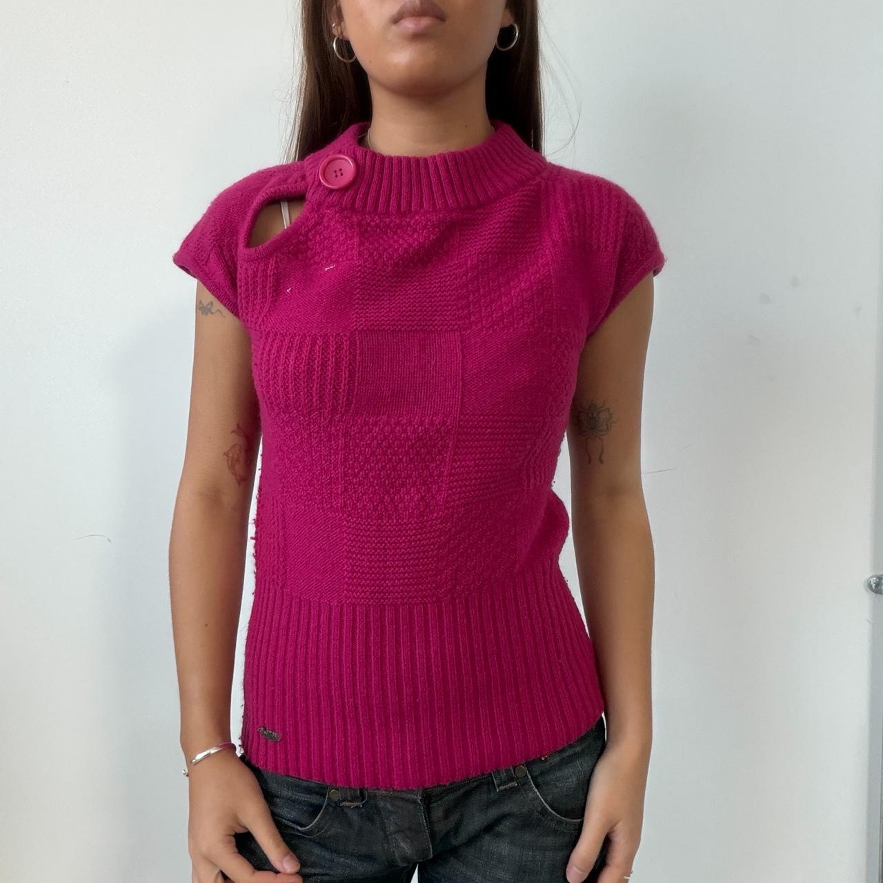 Vintage Pink Knit Top