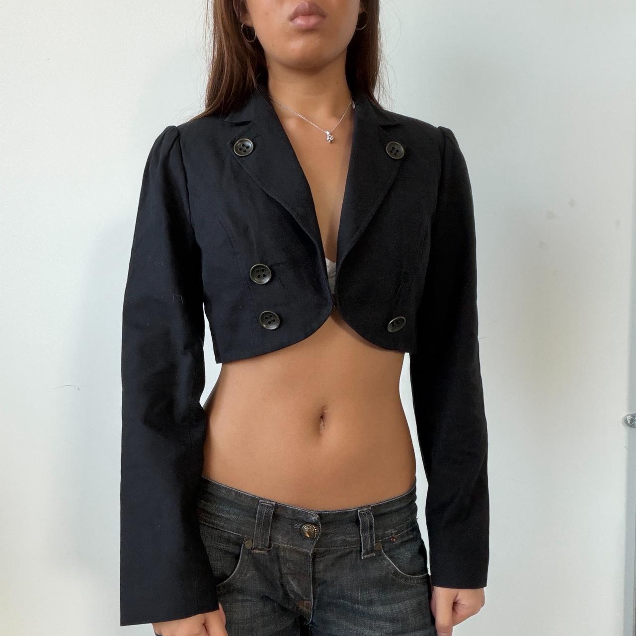 Vintage Black Blazer Bolero